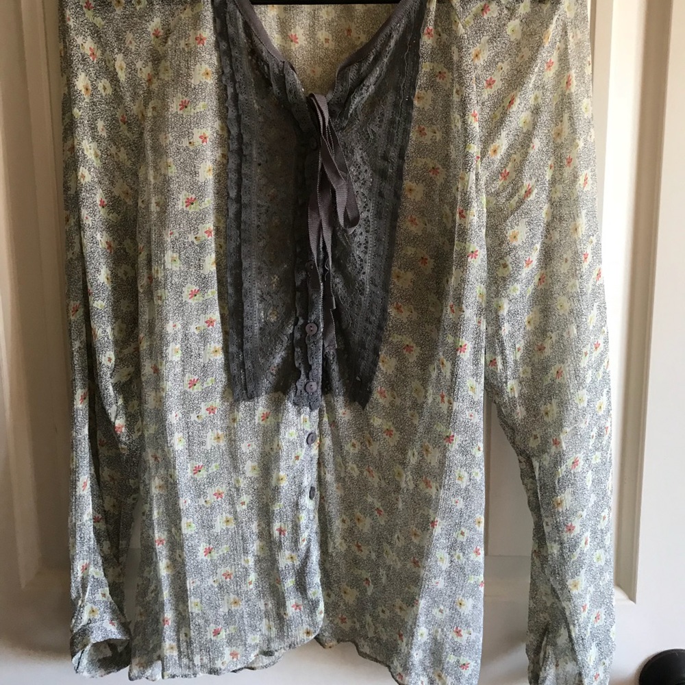 Sundance silk sheer blouse